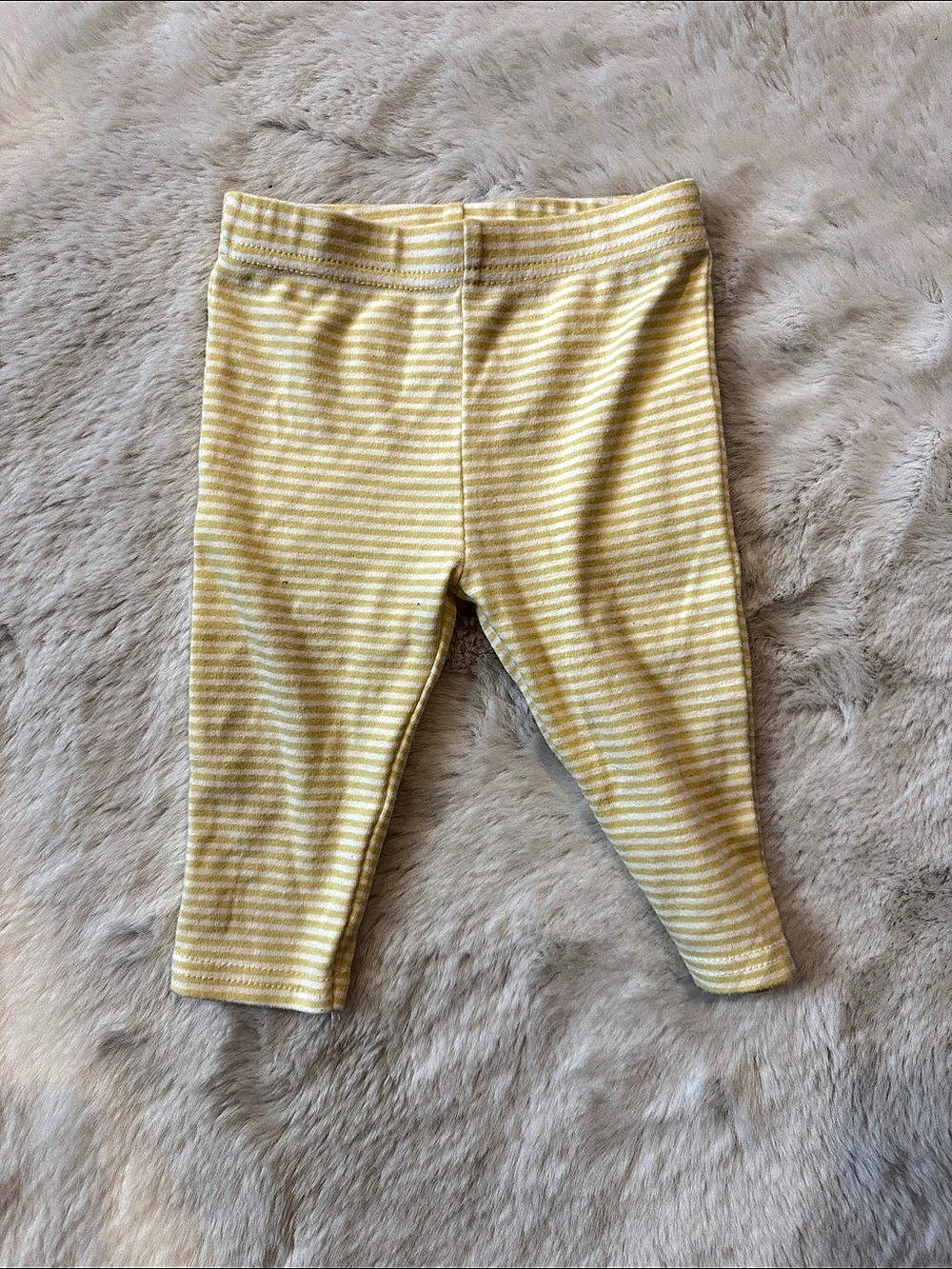 Pavilion Gift Company Izzy & Owie Duck-Yellow Baby Striped Leggings